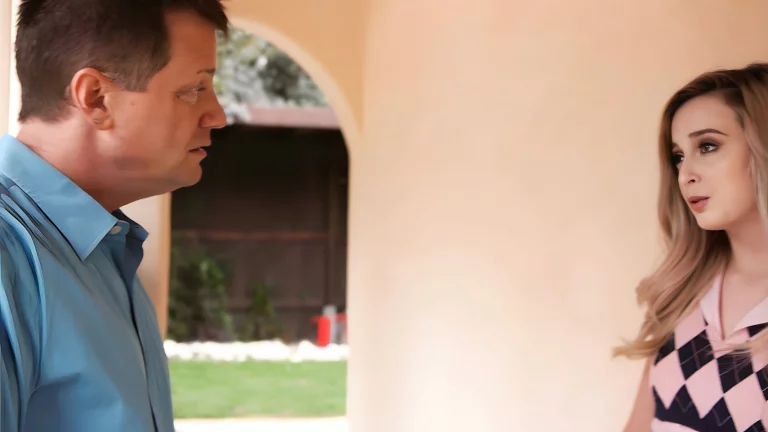 Blonde Schoolgirl Carolina Sweets Gets Fucked On The Couch And Enjoys A Cream Pie