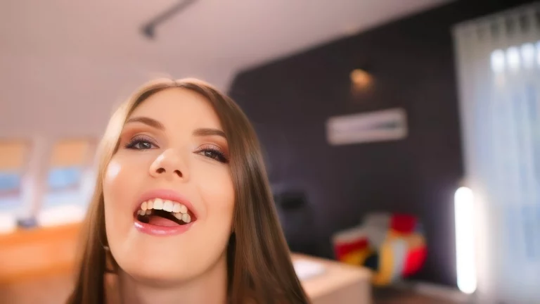 Sexy Princess Alice Swallows Her Coworker's Load In The Office